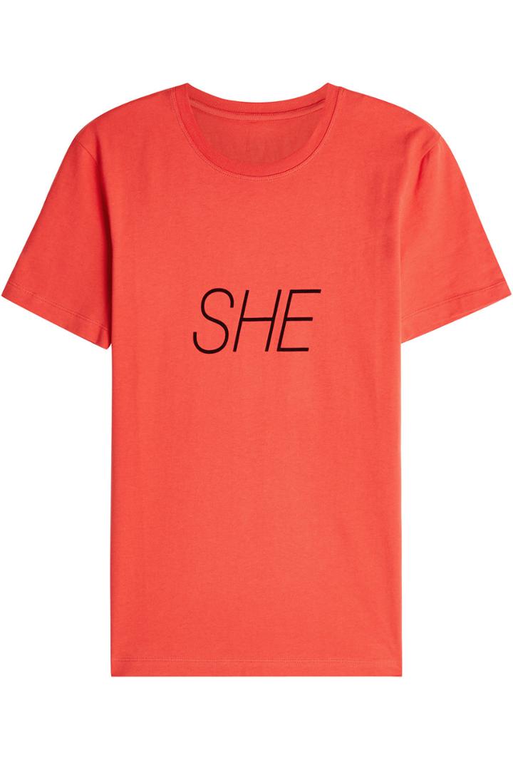Paco Rabanne Paco Rabanne Peter Saville She Printed Cotton T-shirt