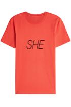 Paco Rabanne Paco Rabanne Peter Saville She Printed Cotton T-shirt
