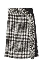 Simone Rocha Printed Wool Skirt With Embellishment