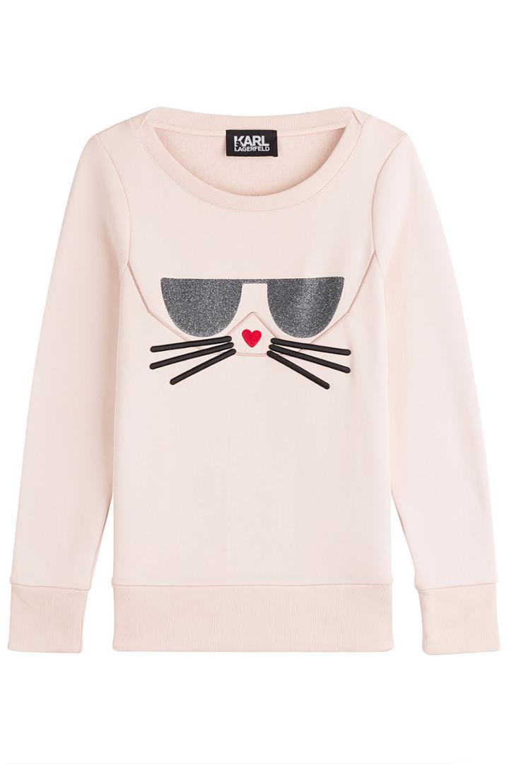 Karl Lagerfeld Karl Lagerfeld Sweatshirt With Cotton - Rose
