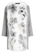 Fendi Fendi Cashmere Coat With Fox Fur
