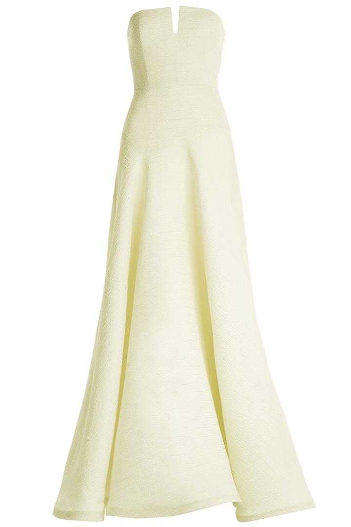 Jason Wu Jason Wu Silk Gauze Floor Length Gown - Yellow