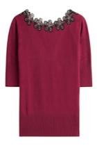 Etro Etro Wool-cashmere Pullover With Embroidery - Red