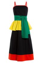 Isa Arfen Isa Arfen Colorblock Dress - Black