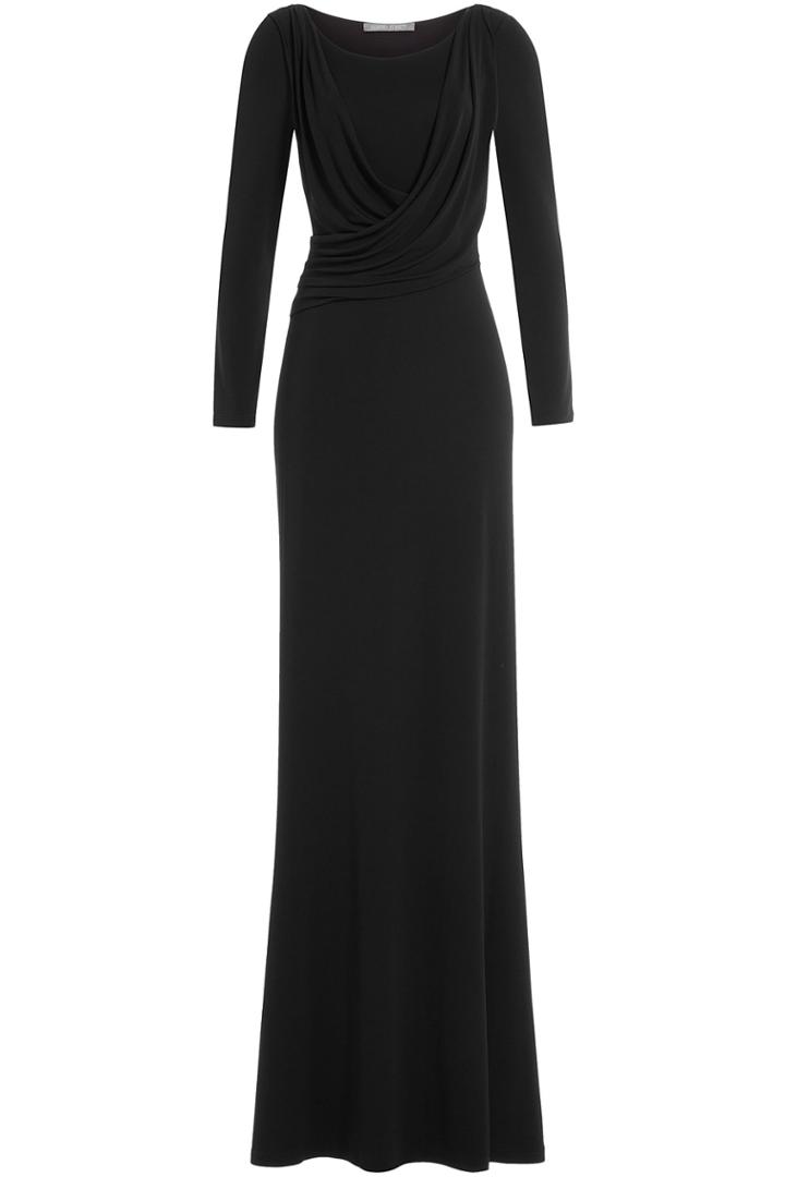 Alberta Ferretti Alberta Ferretti Draped Evening Gown - Black