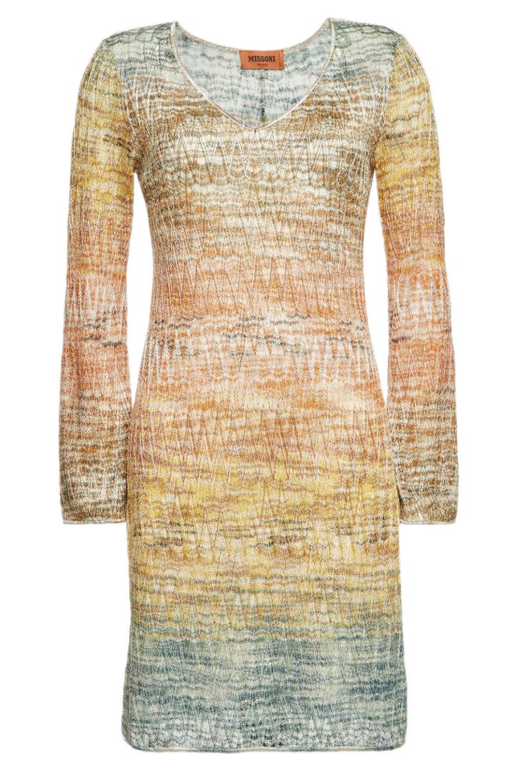 Missoni Missoni Knit Mini Dress With Metallic Thread