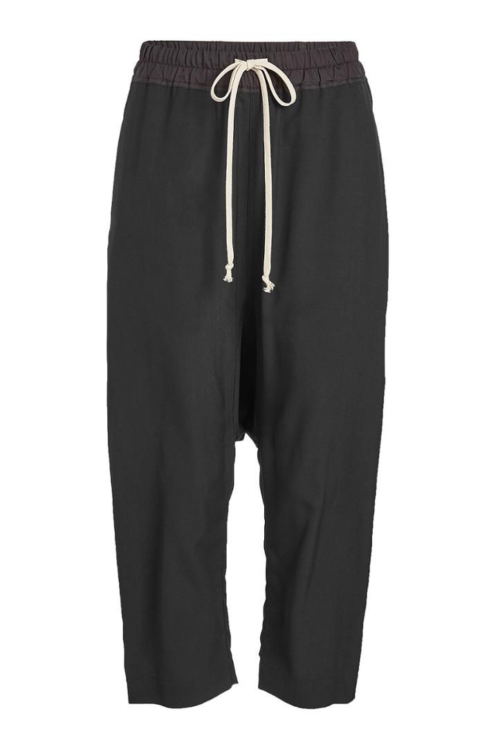 Rick Owens Rick Owens Cropped Harem Pants With Wool