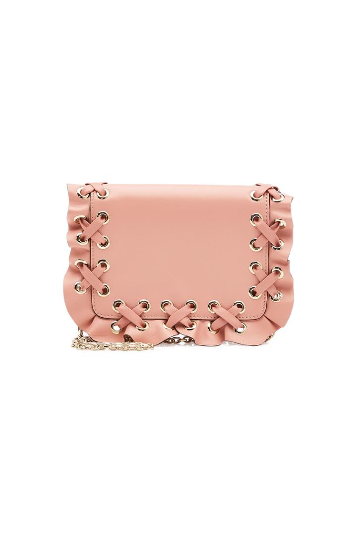 Red V Red (v) Leather Shoulder Bag