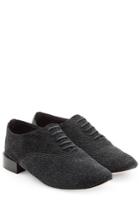 Repetto Repetto Zizi Textured Leather Lace-ups - Black