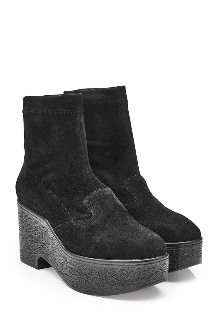 Robert Clergerie Robert Clergerie Suede Platform Ankle Boots