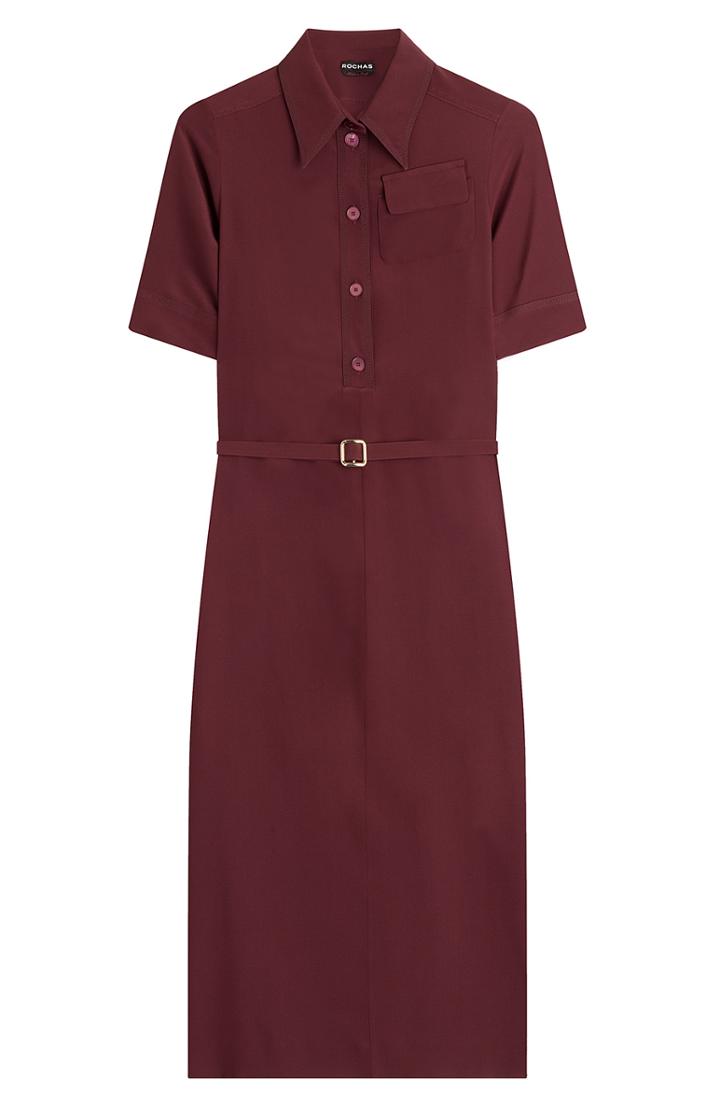 Rochas Silk Shirt Dress