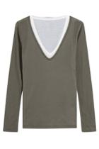 Majestic Majestic Layered Cotton Top - Multicolored