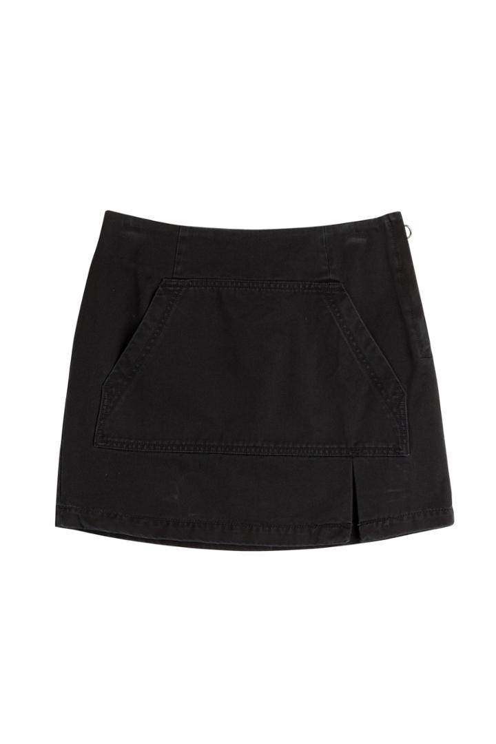 Marc By Marc Jacobs Marc By Marc Jacobs Cotton Mini Skirt With Kangaroo Pocket - Black