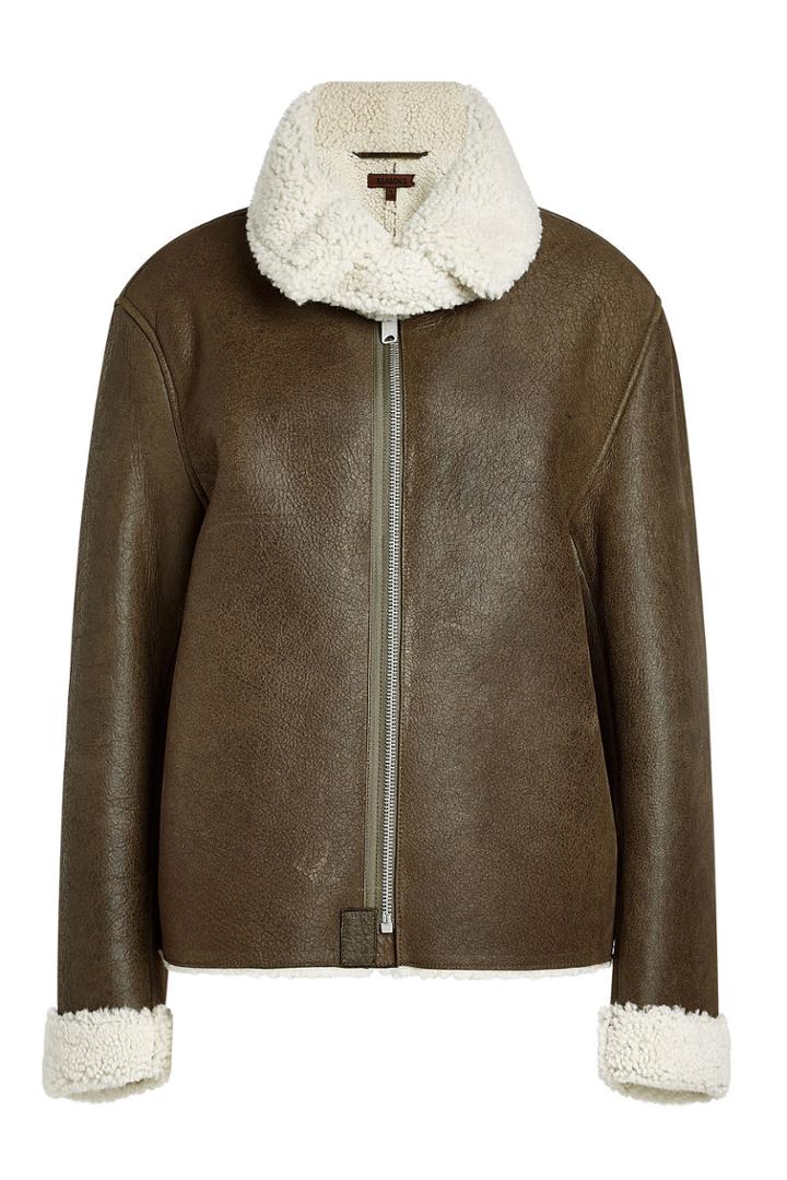 Yeezy Yeezy Leather Jacket With Shearling