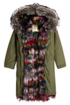 As65 As65 Parka With Fox Fur Lining - Green