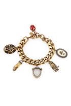 Alexander Mcqueen Alexander Mcqueen Embellished Bracelet - Gold