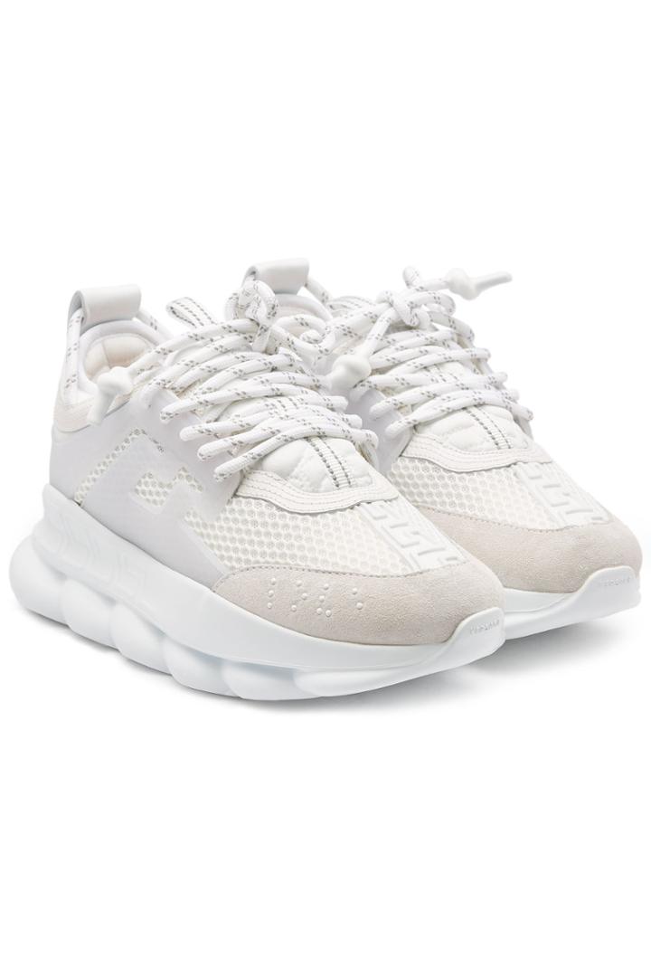 Versace Versace Sneakers With Leather And Mesh