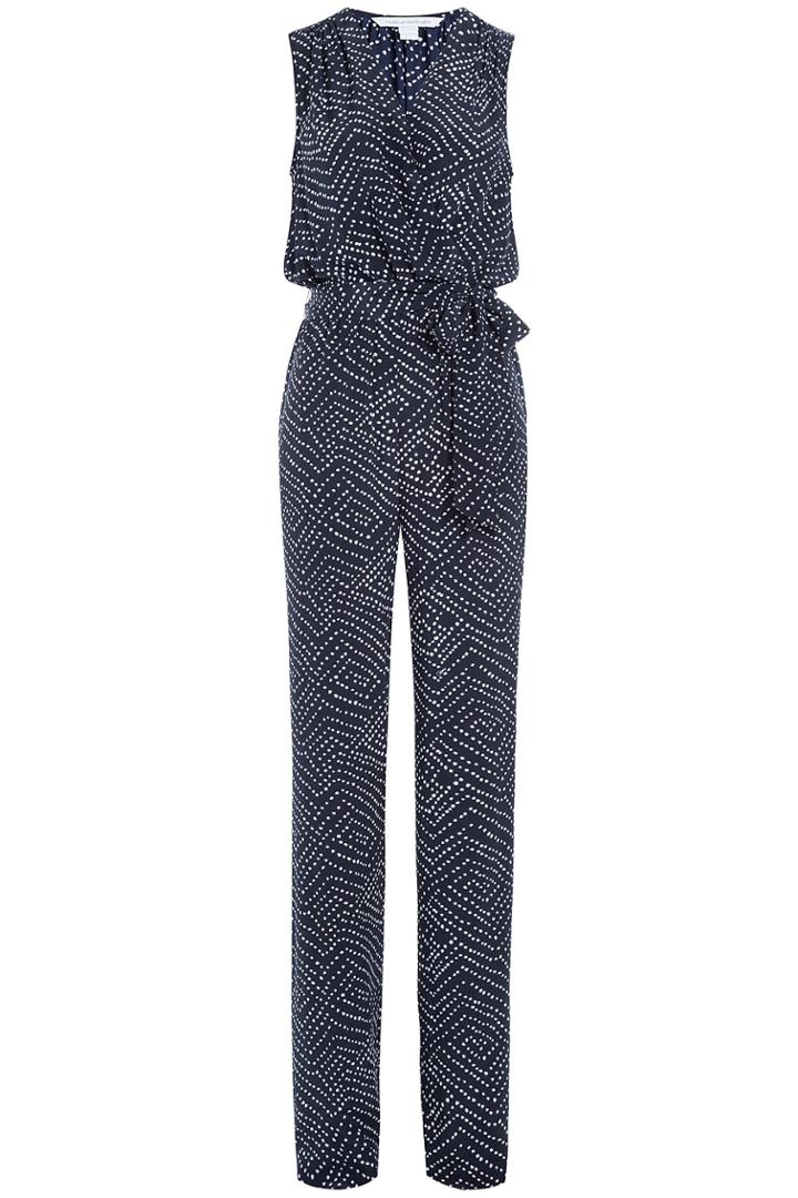 Diane Von Furstenberg Diane Von Furstenberg Geometric Print Jumpsuit - Dots
