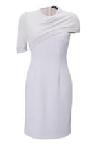Marios Schwab Marios Schwab Asymmetric Sleeve Knit Crepe Dress