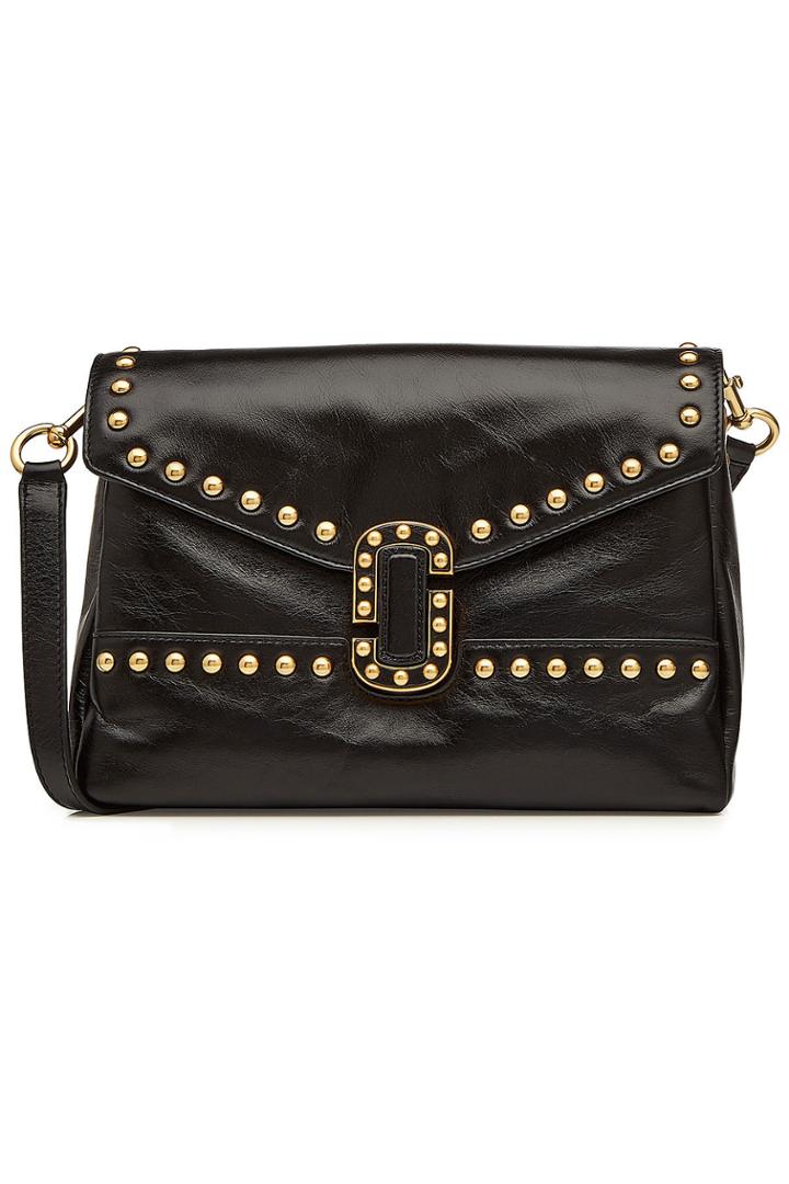 Marc Jacobs Marc Jacobs Embellished Leather Shoulder Bag