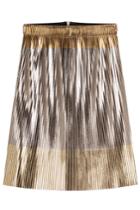 Golden Goose Golden Goose Metallic Superstar Micro Pleat Skirt