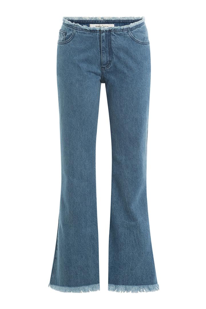 Marques Almeida Marques Almeida Cropped And Flared Jeans - Blue