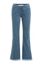 Marques Almeida Marques Almeida Cropped And Flared Jeans - Blue