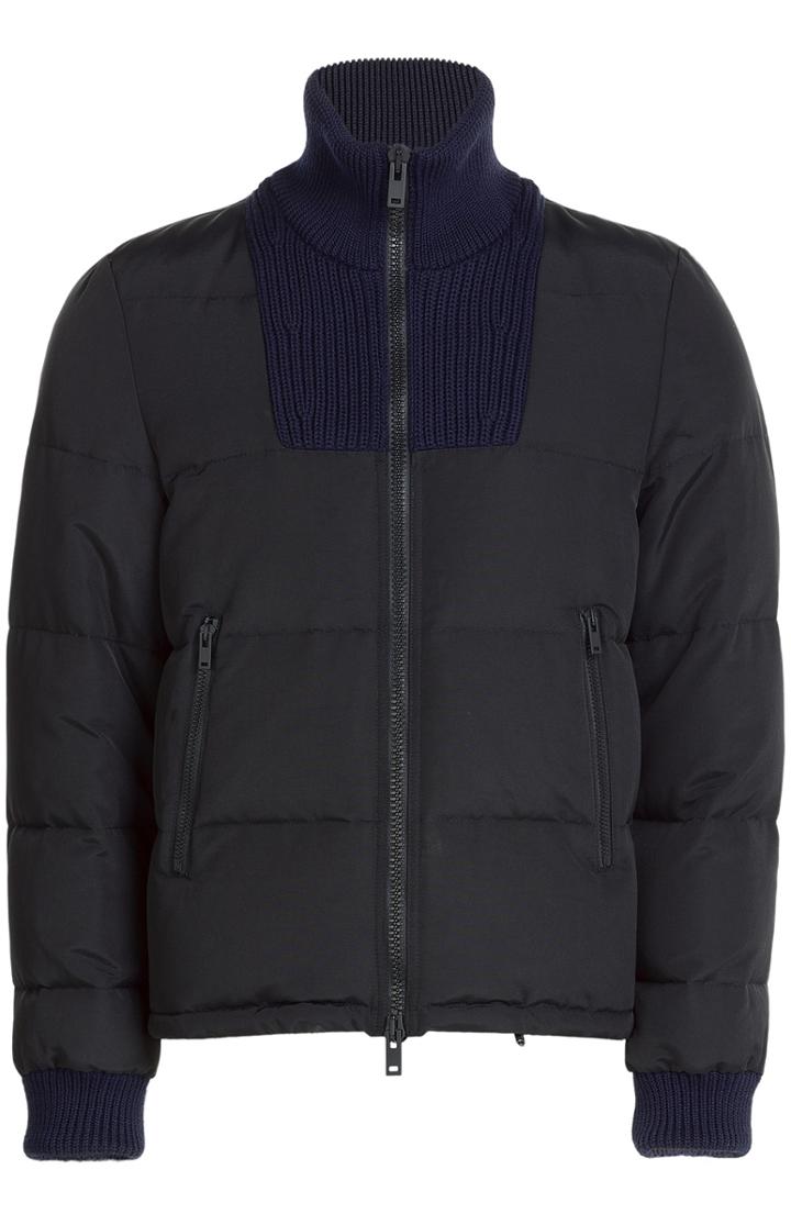 Maison Margiela Down Jacket With Ribbed Insert