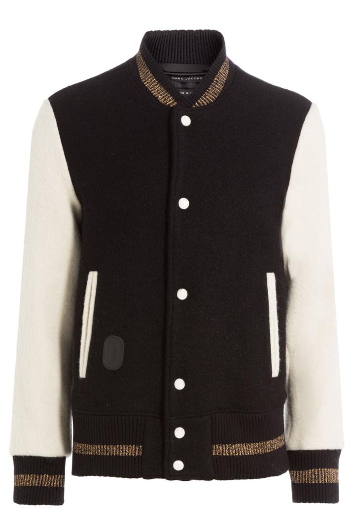 Marc Jacobs Marc Jacobs Virgin Wool Varsity Jacket - Multicolor