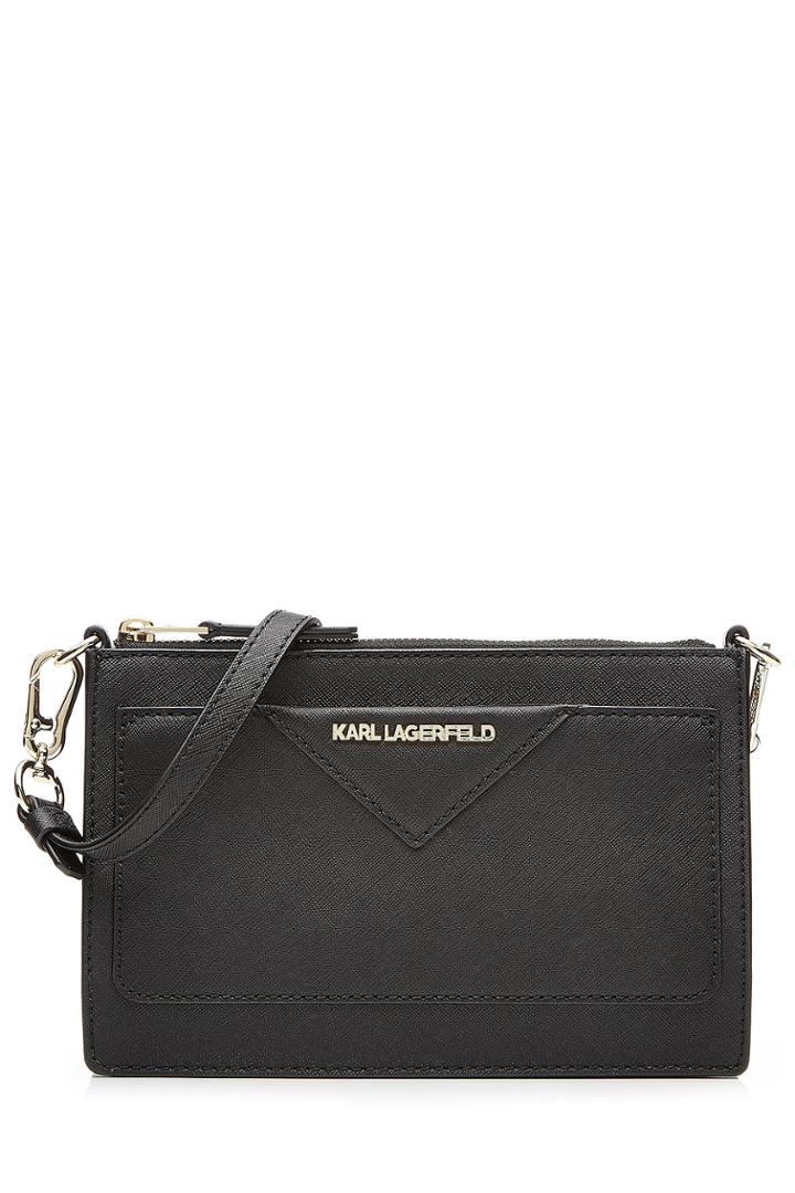 Karl Lagerfeld Karl Lagerfeld Leather Classic Small Handbag