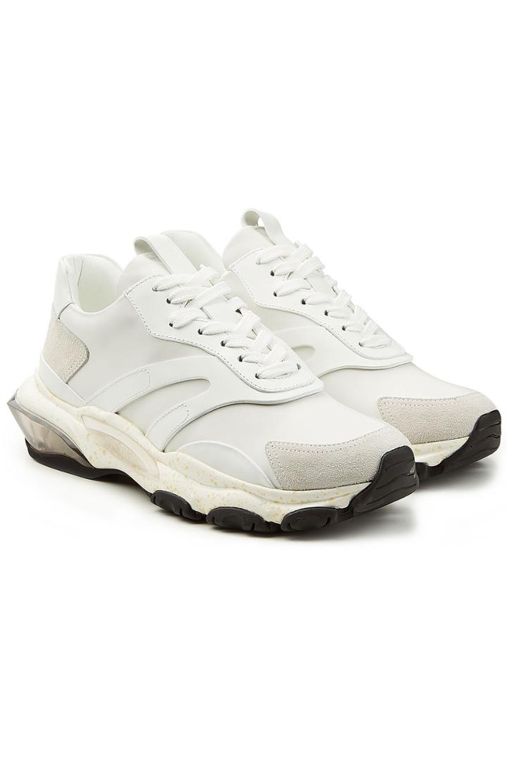 Valentino Valentino New Runner Sneakers In Leather And Suede