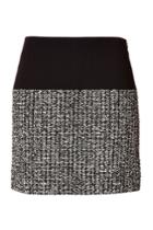 Bouchra Jarrar Bouchra Jarrar Wool-cotton Skirt With Tweed Panel