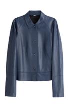 Jil Sander Navy Jil Sander Navy Ewan Leather Jacket - Blue