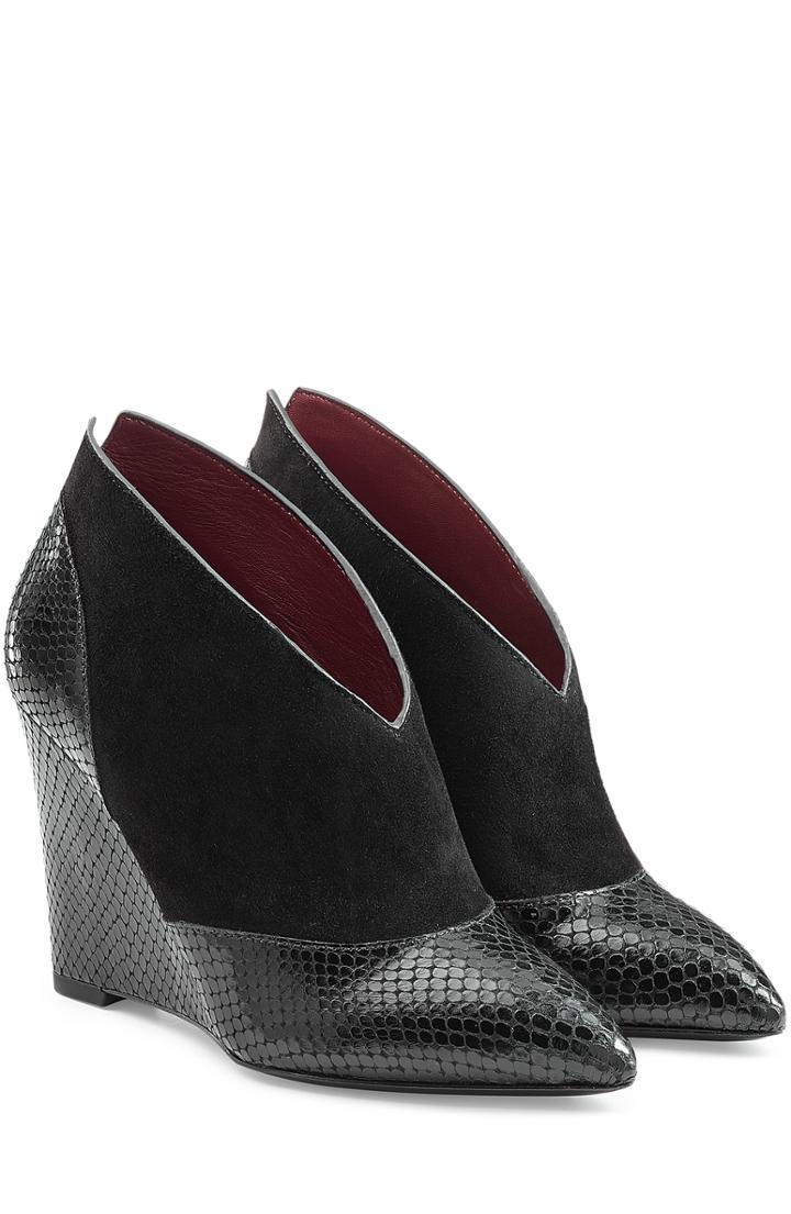 Marc By Marc Jacobs Mae Leather Wedge Booties