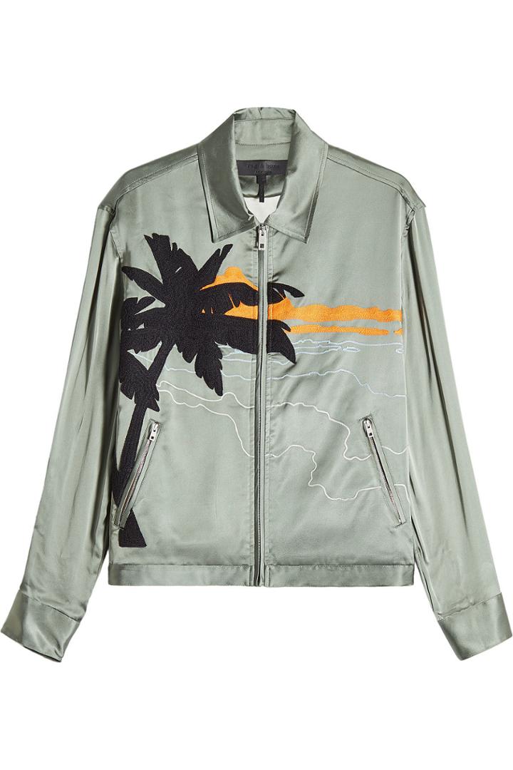 Rag & Bone Rag & Bone Roth Embroidered Satin Jacket