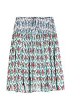 Jil Sander Navy Jil Sander Navy Floral Print Crepe Midi Skirt