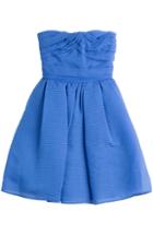 Carven Organza Cloque Strapless Dress