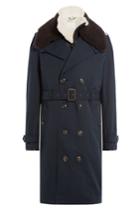Burberry Brit Burberry Brit Trench Coat With Shearling - Multicolor