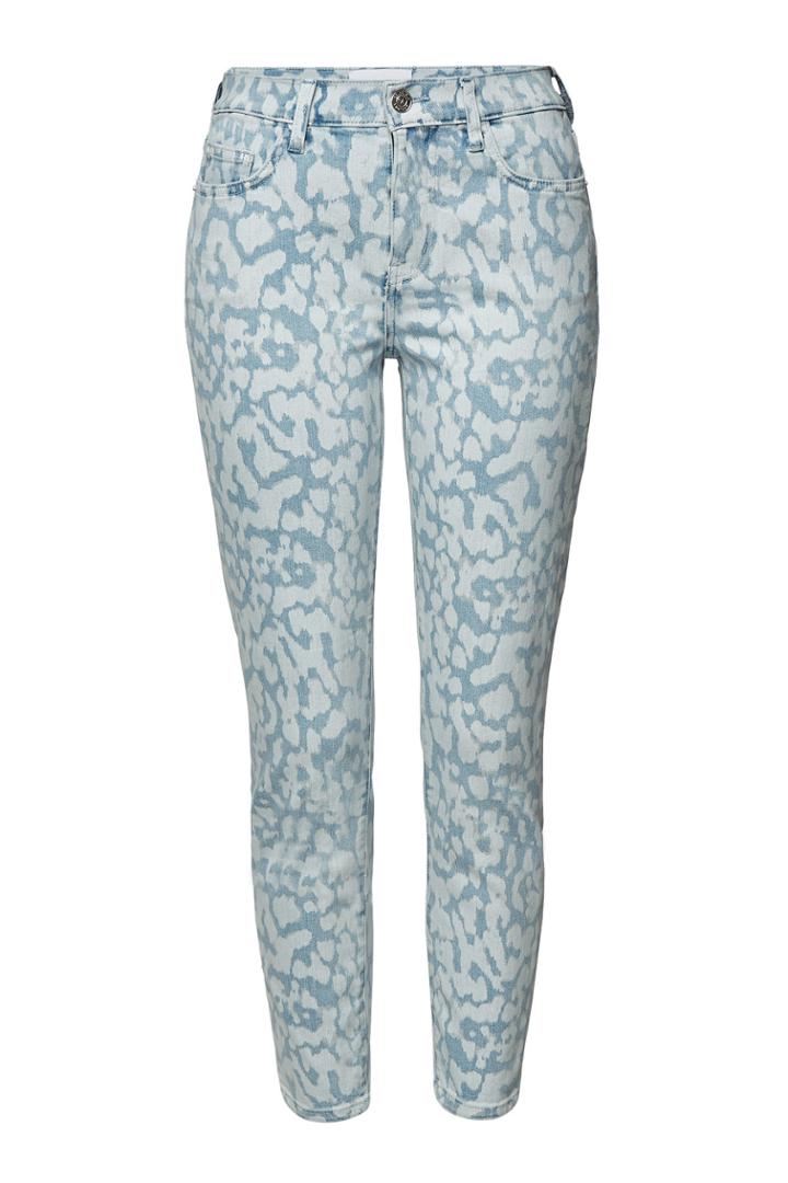 Current/elliott Current/elliott The High Waist Stiletto Printed Skinny Jeans