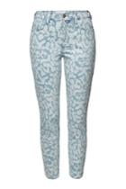 Current/elliott Current/elliott The High Waist Stiletto Printed Skinny Jeans