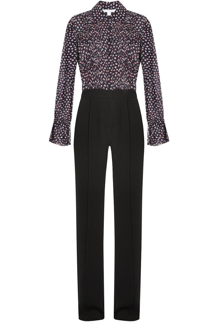 Diane Von Furstenberg Diane Von Furstenberg Silk Jumpsuit - Multicolored