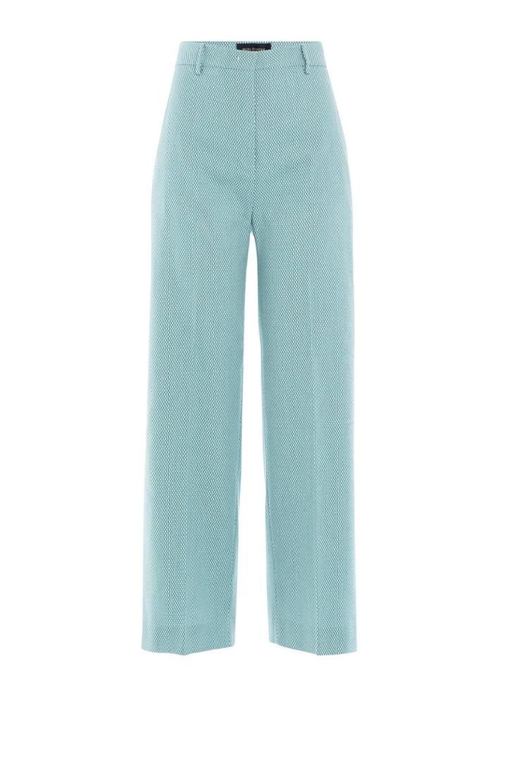 Piazza Sempione Piazza Sempione Woven Cotton Cropped Wide Leg Pants