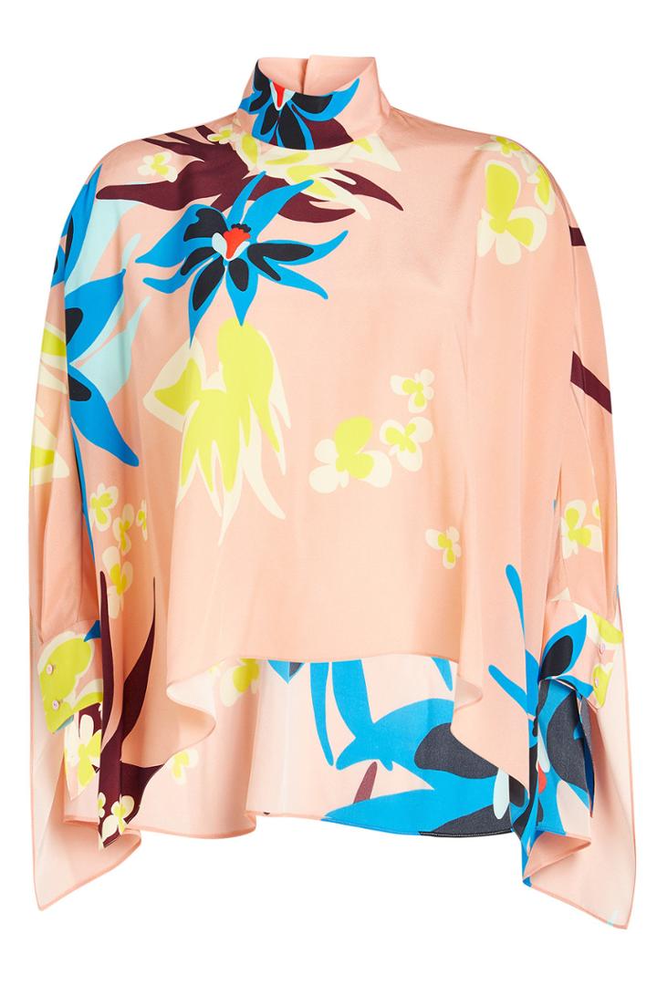 Delpozo Delpozo Printed Silk Blouse