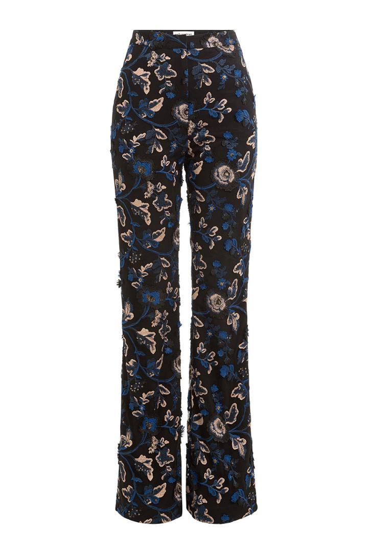 Self-portrait Self-portrait Embellished Wide Leg Pants