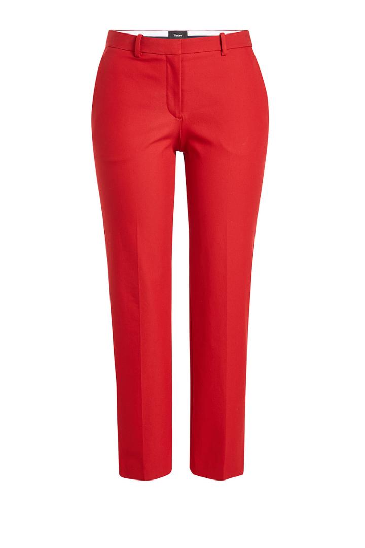 Theory Theory Hartsdale Cropped Pants With Cotton