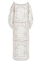 Vilshenko Vilshenko Embroidered Silk Dress
