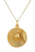 Hacienda Montaecristo Hacienda Montaecristo Sinaloa Gold Plated Sombrero Necklace