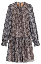 Michael Kors Printed Silk Chiffon Dress