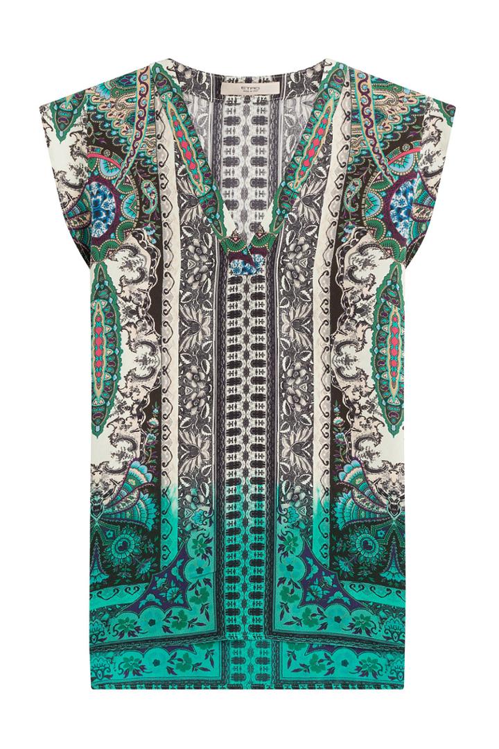 Etro Etro Printed Silk Top - Multicolor