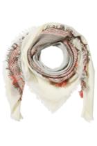 Closed Closed Embroidered Cotton Scarf - Grey